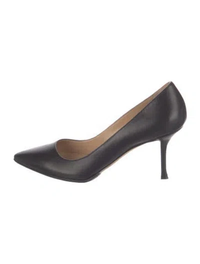 Pre-owned Sergio Rossi Leather Pumps In Black