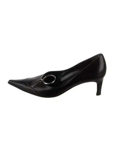 Pre-owned Sergio Rossi Leather Pumps In Black