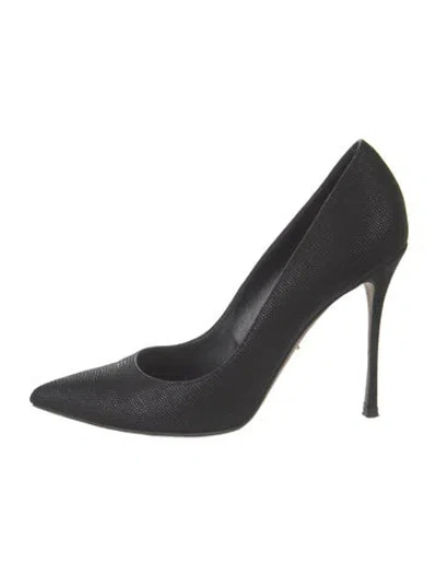 Pre-owned Sergio Rossi Leather Pumps In Black