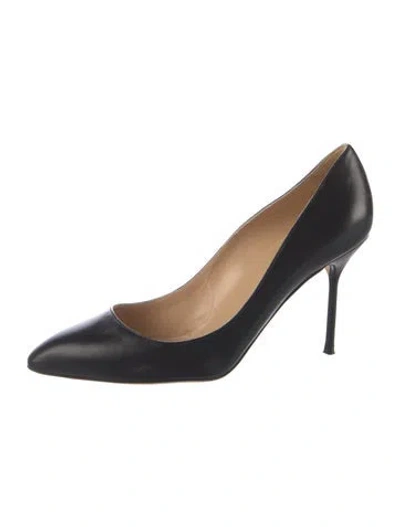 Pre-owned Sergio Rossi Leather Pumps In Black
