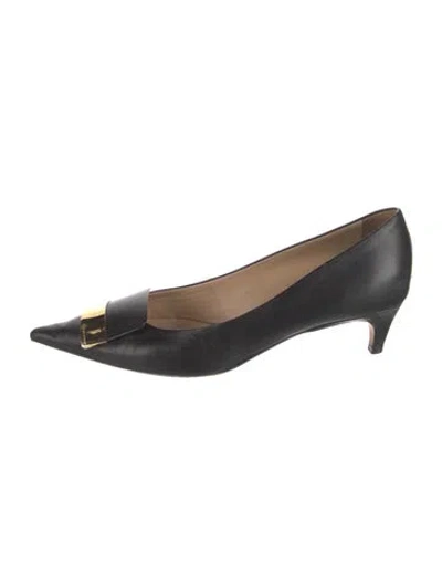Pre-owned Sergio Rossi Leather Pumps In Black