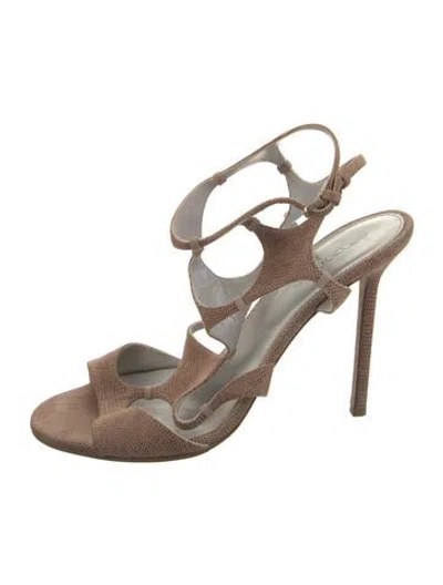 Pre-owned Sergio Rossi Leather Pumps In Neutral