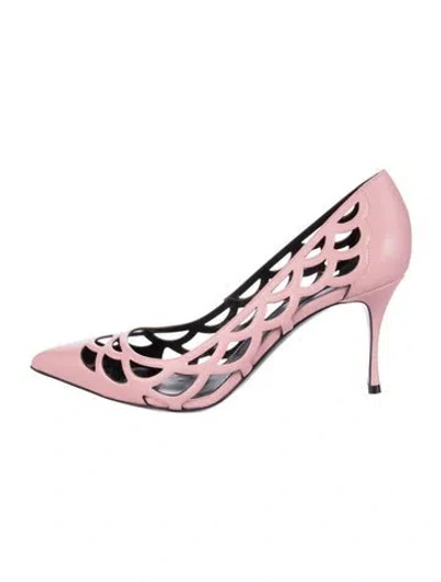 Pre-owned Sergio Rossi Leather Pumps In Pink