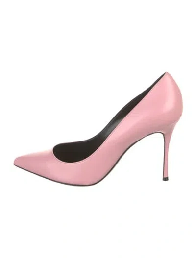 Pre-owned Sergio Rossi Leather Pumps In Pink
