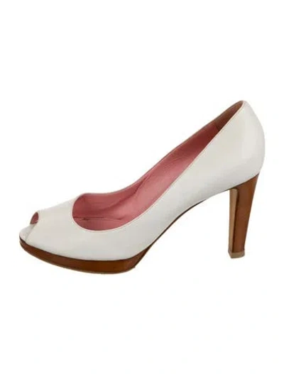 Pre-owned Sergio Rossi Leather Pumps In White