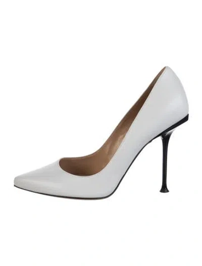 Pre-owned Sergio Rossi Leather Pumps In White