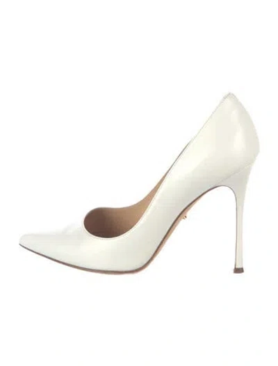 Pre-owned Sergio Rossi Leather Pumps In White