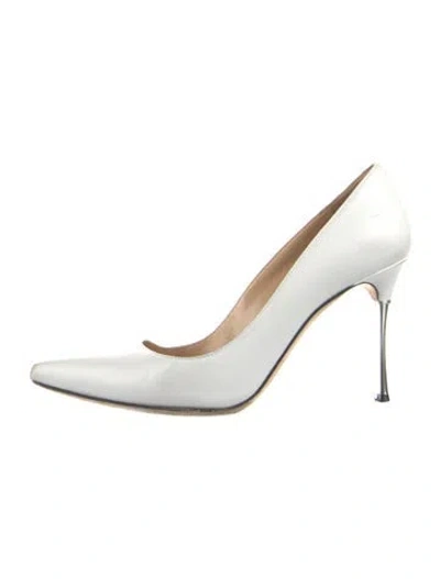 Pre-owned Sergio Rossi Leather Pumps In White
