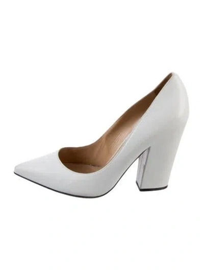 Pre-owned Sergio Rossi Leather Pumps In White