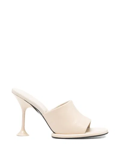 Sergio Rossi Leather Sandals In Neutral