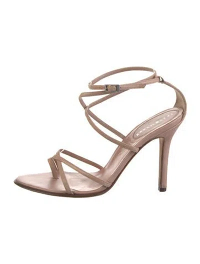 Pre-owned Sergio Rossi Leather Sandals In Neutral