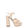 Sergio Rossi Pink Leather Sandal In Pink
