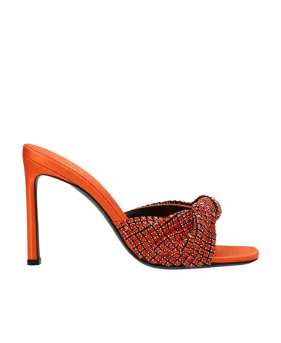 SERGIO ROSSI LOGO SANDALS