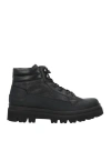 Sergio Rossi Man Ankle Boots Black Size 13 Calfskin