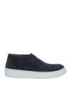 Sergio Rossi Man Ankle Boots Midnight Blue Size 9 Leather In Blue