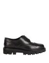 Sergio Rossi Man Lace-up Shoes Black Size 8 Leather