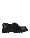Sergio Rossi Man Lace-up Shoes Black Size 8 Leather