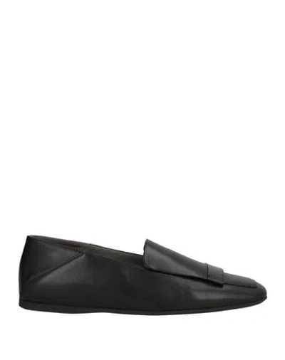 Sergio Rossi Man Loafers Black Size 13 Soft Leather