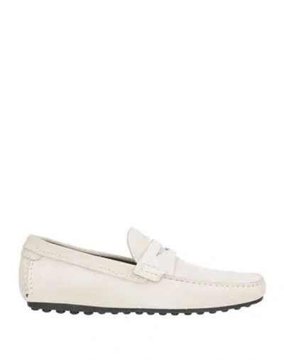 Sergio Rossi Man Loafers Off White Size 9 Leather