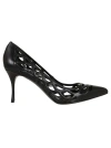 Sergio Rossi Mermaid Court Shoes In Black