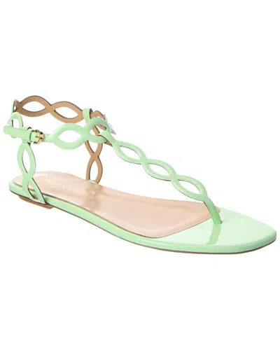 Sergio Rossi Mermaid Patent Sandal In Animal Print