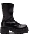 Sergio Rossi Zippered Short Boots In Black