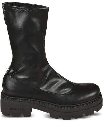 Sergio Rossi Milla Zip-detail Platform Boots