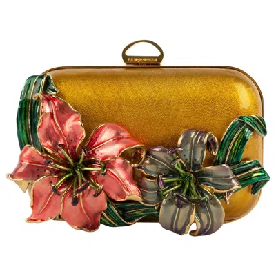 Pre-owned Sergio Rossi Minaudiere Bag In Brown