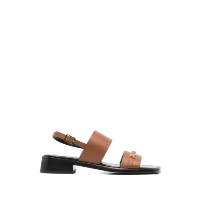 Sergio Rossi Mmvn Sandal In Brown