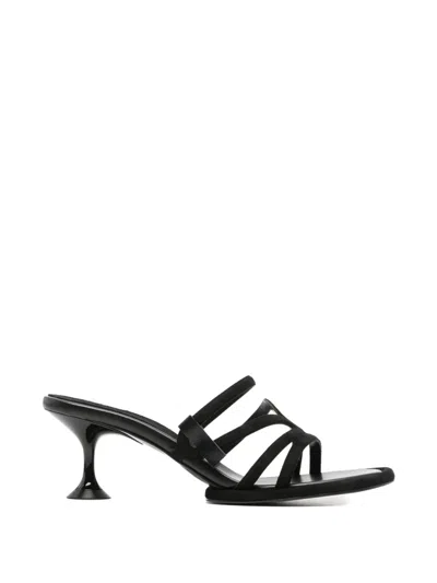 Sergio Rossi Multi-strap Sandals In Black