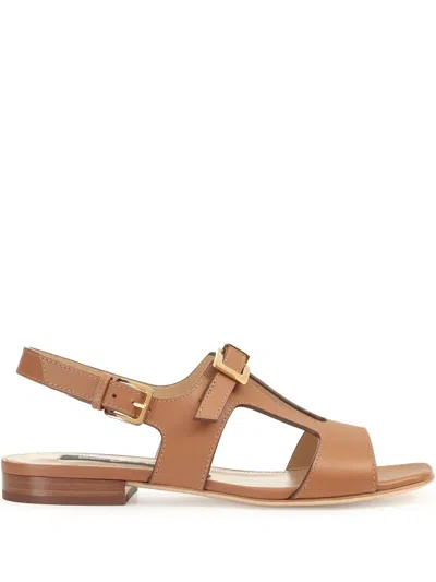 Sergio Rossi Nora Sandals In Brown
