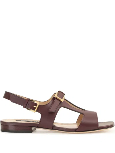Sergio Rossi Nora Sandals In Red