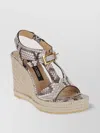 Sergio Rossi Sr Nora Sandals With Distinctive Buckle