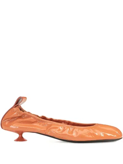 Sergio Rossi Orb Pumps In Orange
