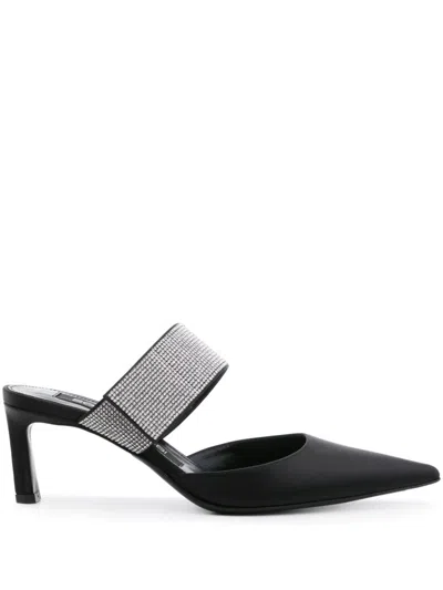 SERGIO ROSSI PARIS 60MM SATIN MULES