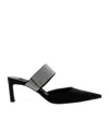 Sergio Rossi Paris Stiletto Heel Mules In Black