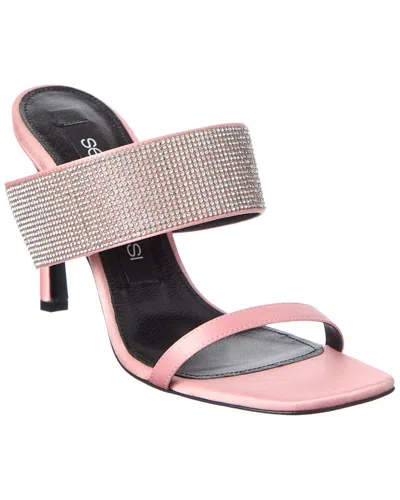 Sergio Rossi Paris 90 Satin Sandal In Pink
