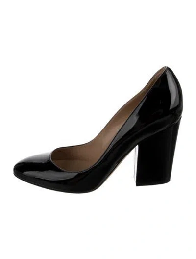 Pre-owned Sergio Rossi Patent Leather Pumps In Black