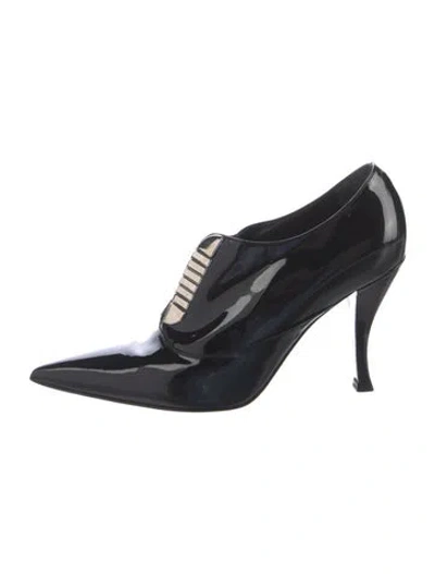 Pre-owned Sergio Rossi Patent Leather Pumps In Black