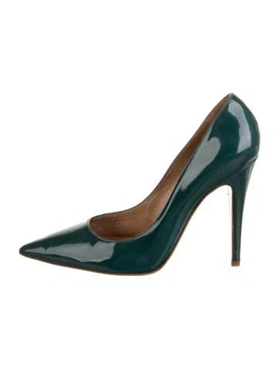 Pre-owned Sergio Rossi Patent Leather Pumps In Blue