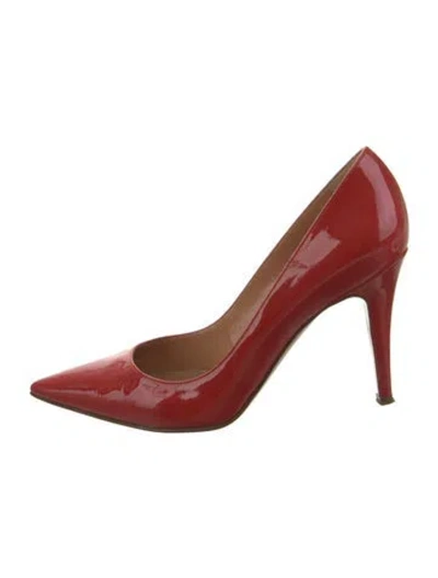 Pre-owned Sergio Rossi Patent Leather Pumps In Red