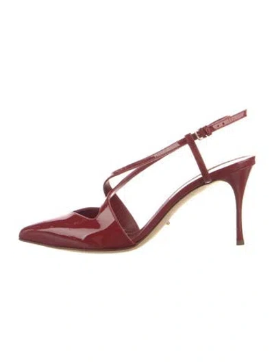 Pre-owned Sergio Rossi Patent Leather Pumps In Red