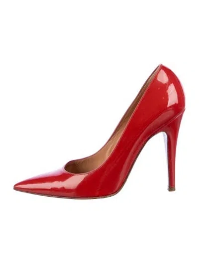 Pre-owned Sergio Rossi Patent Leather Pumps In Red