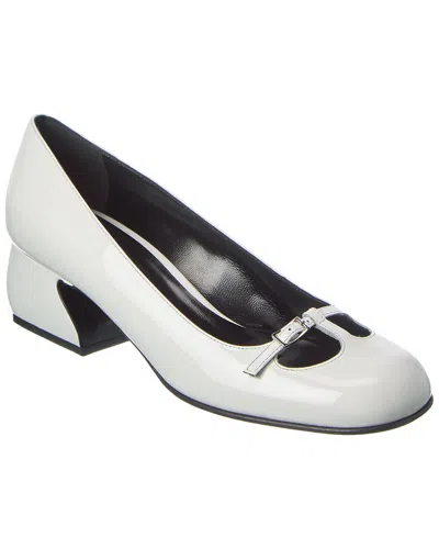 Sergio Rossi Patent Pump In White