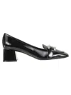 Sergio Rossi Twenty Crystal Buckle Pumps In Black