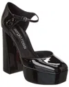 Sergio Rossi Patent Sandal In Black