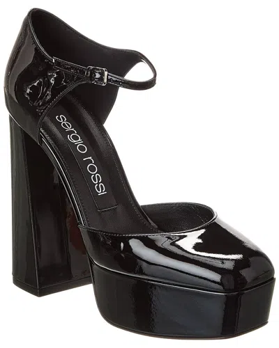 SERGIO ROSSI PATENT SANDAL