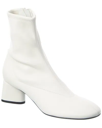 Sergio Rossi Pilier Leather Boot In White