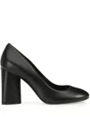Sergio Rossi Pilier Leather Pumps In Black