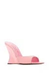 Sergio Rossi Elevated Wedge Open Toe Sandals In Multicolor